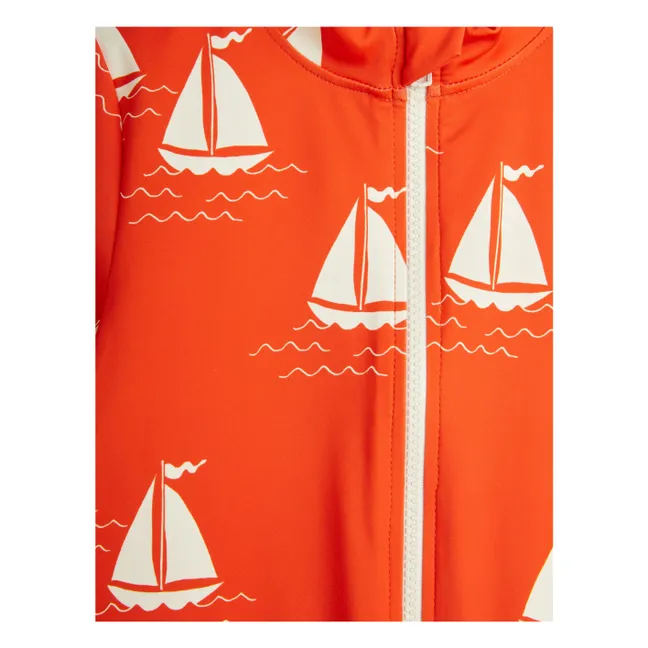 Anti-UV-Overall Boote Bio-Baumwolle | Rot