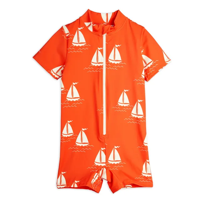 Anti-UV-Overall Boote Bio-Baumwolle | Rot