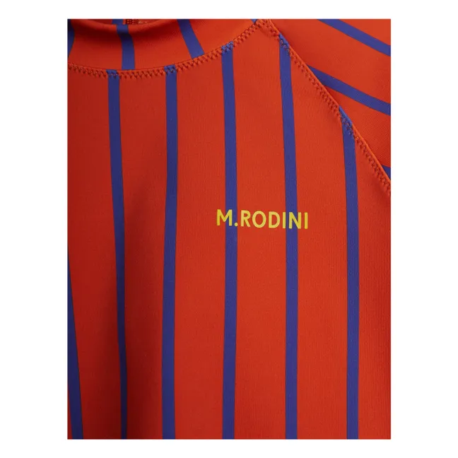Striped UV Protection Top Organic Cotton | Red