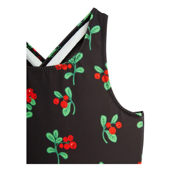 Maillot De Bain Fleuri Coton Bio | Noir- Image produit n°2