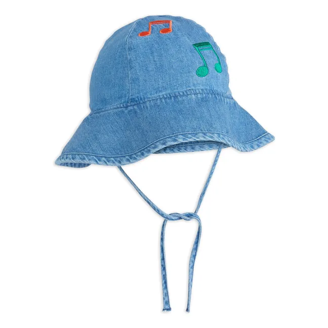 Gorro de algodón ecológico Notes Denim | Azul