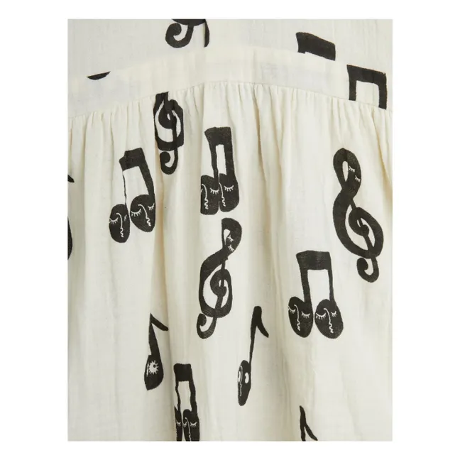 Dress Notes Organic cotton gauze | White