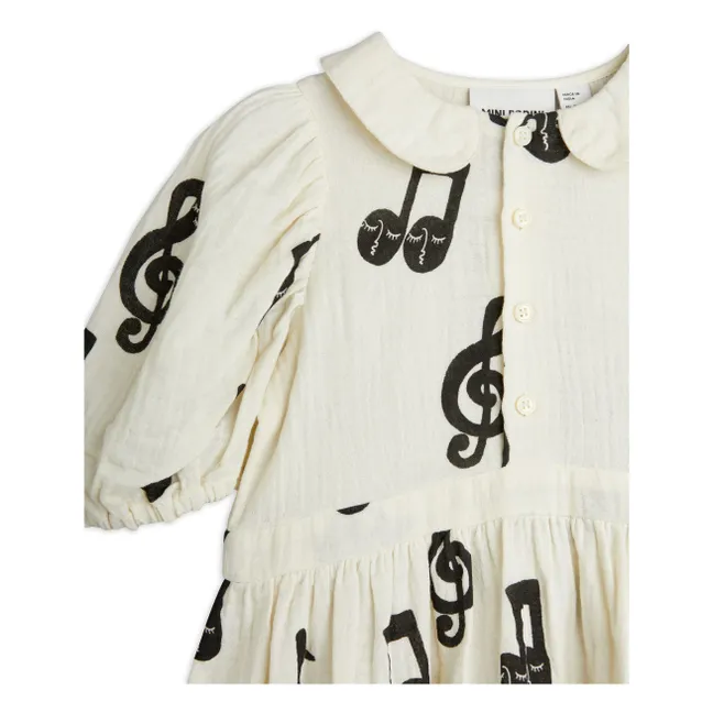 Dress Notes Organic cotton gauze | White