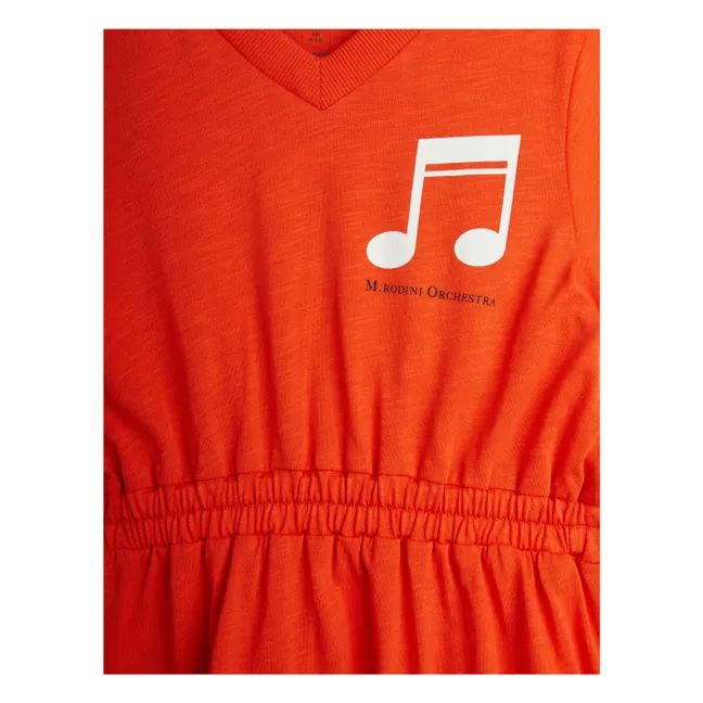 Kleid Note Bio-Baumwolle | Rot