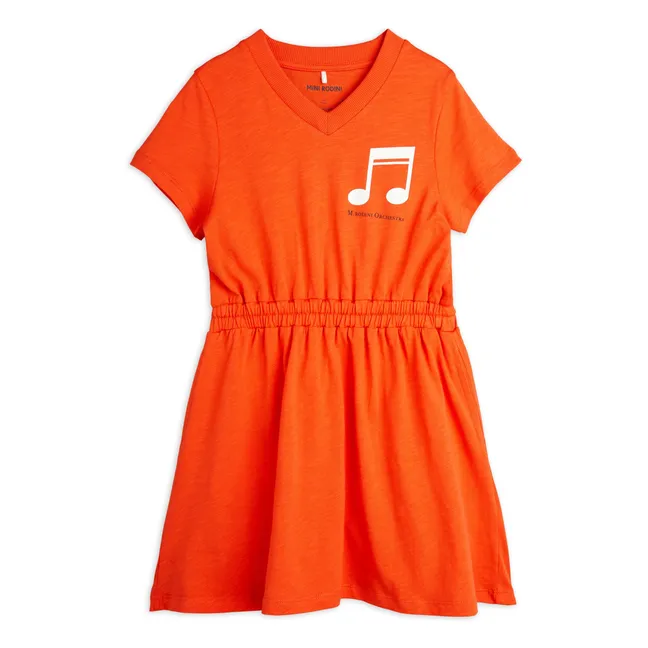 Kleid Note Bio-Baumwolle | Rot