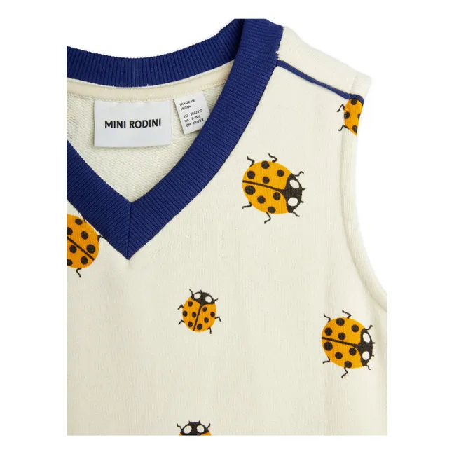 Kleid Marienkäfer Bio-Baumwolle | Weiß