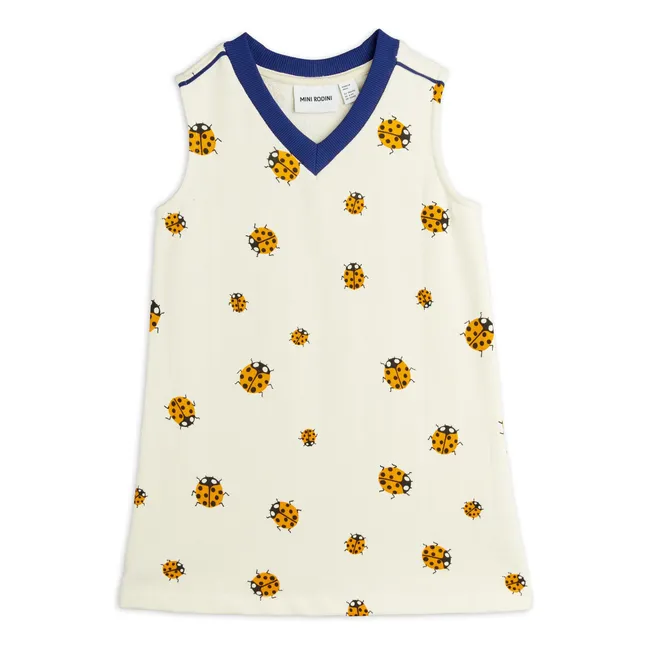 Kleid Marienkäfer Bio-Baumwolle | Weiß