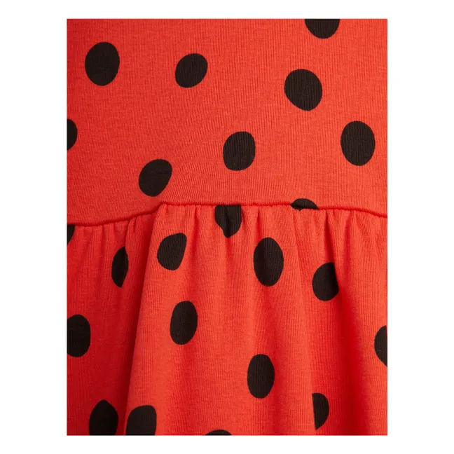Kleid Erbse Bio-Baumwolle | Rot