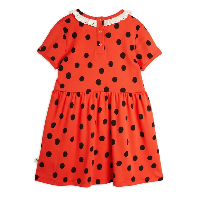 Kleid Erbse Bio-Baumwolle | Rot
