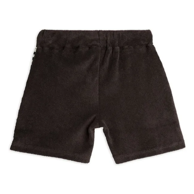 Organic Sponge Piano Shorts | Black