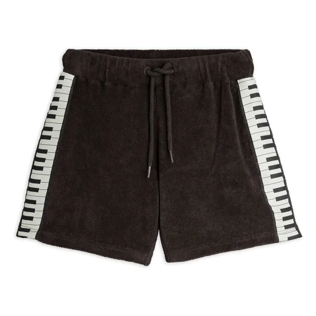 Organic Sponge Piano Shorts | Black