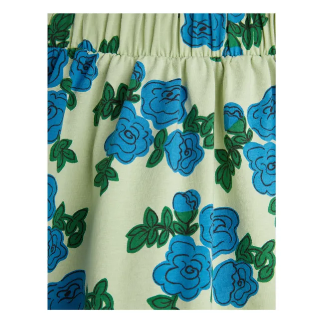 Gonna a rose Cotone biologico | Verde pistacchio