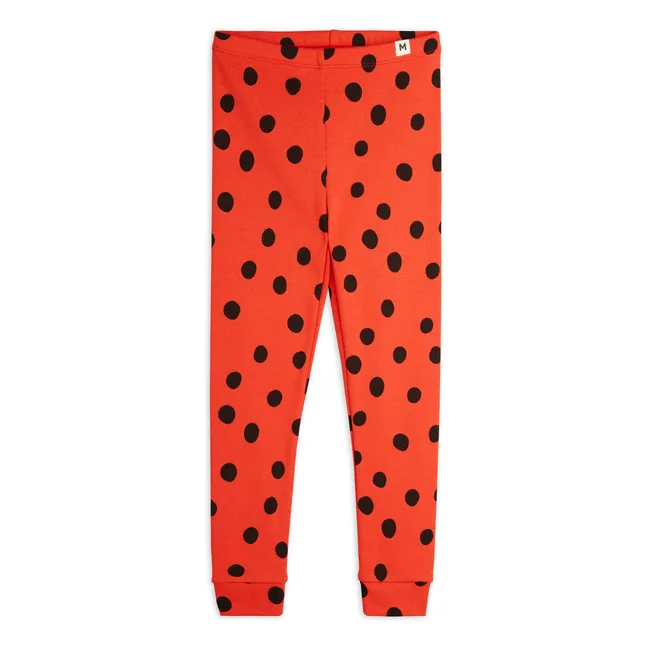 Organic Cotton Pea Legging | Red