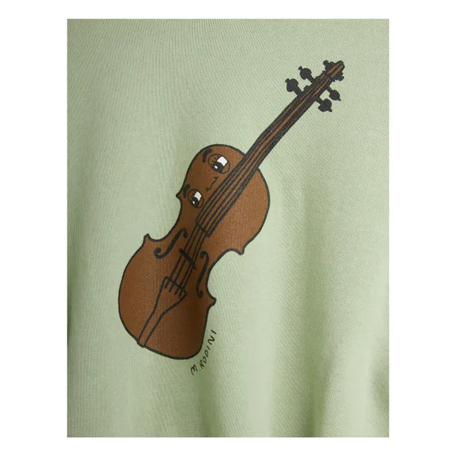 Violin Sweat Algodón orgánico | Verde Almendra