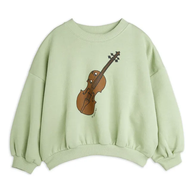 Violin Sweat Algodón orgánico | Verde Almendra