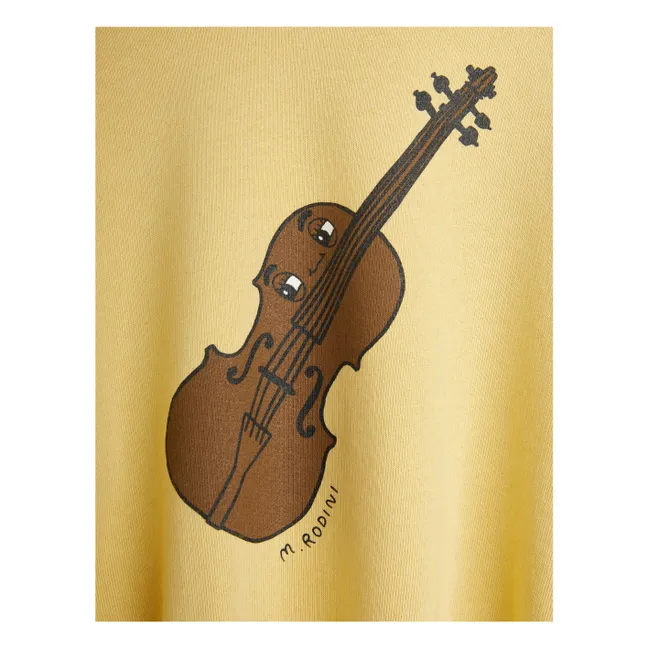 Violin Sweat Algodón orgánico | Amarillo