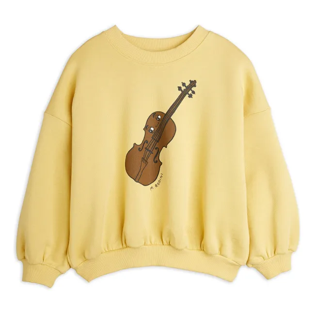 Violin Sweat Algodón orgánico | Amarillo
