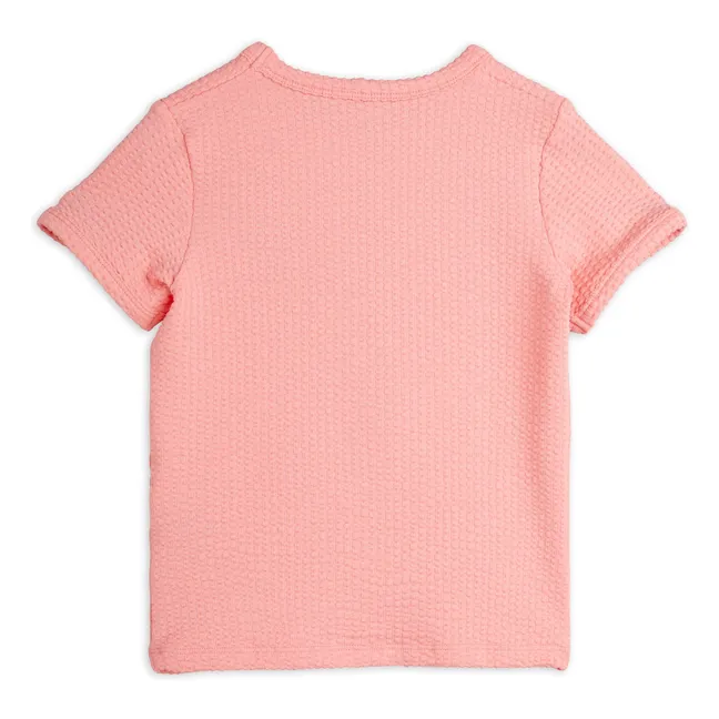 T-Shirt Geige aus recycelten Fasern | Rosa