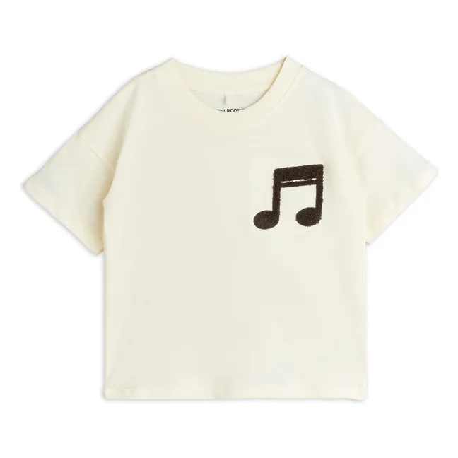 T-shirt Note Organic cotton | Ecru