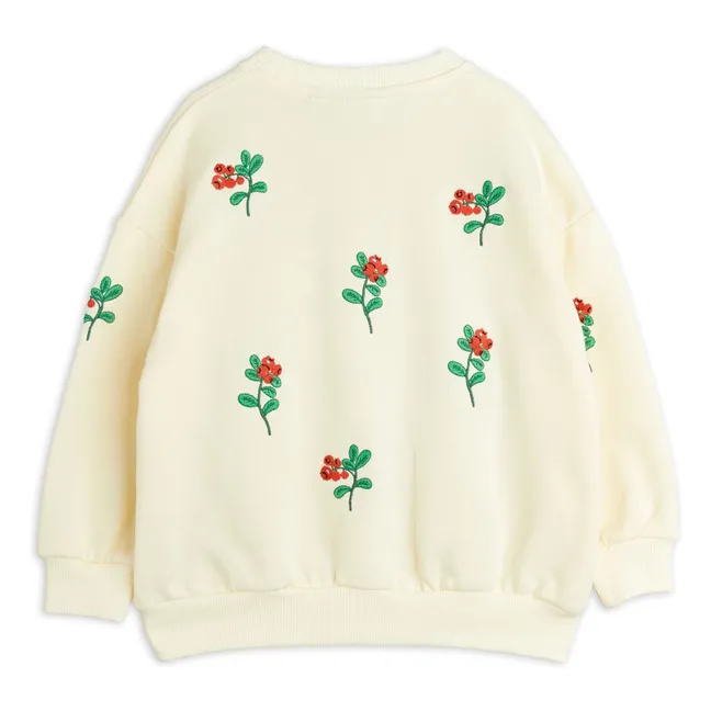 Sudadera floral de algodón orgánico | Crudo