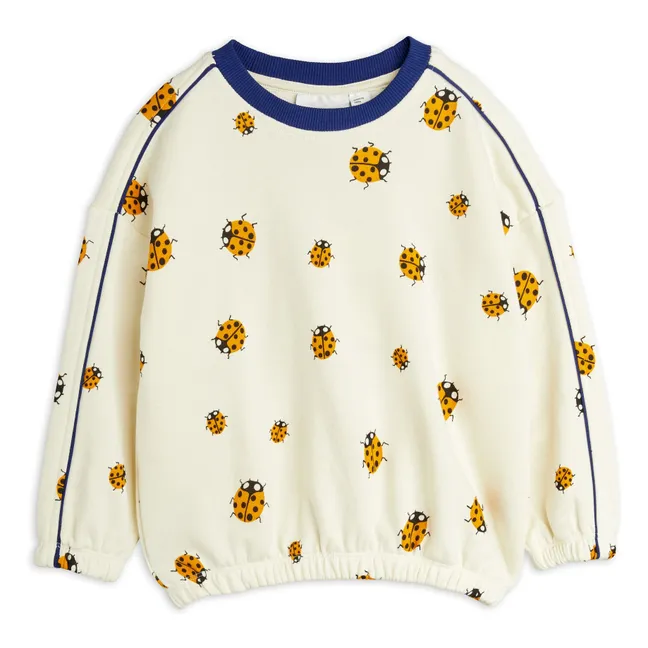 Sudadera mariquita amarilla Algodón orgánico | Crudo