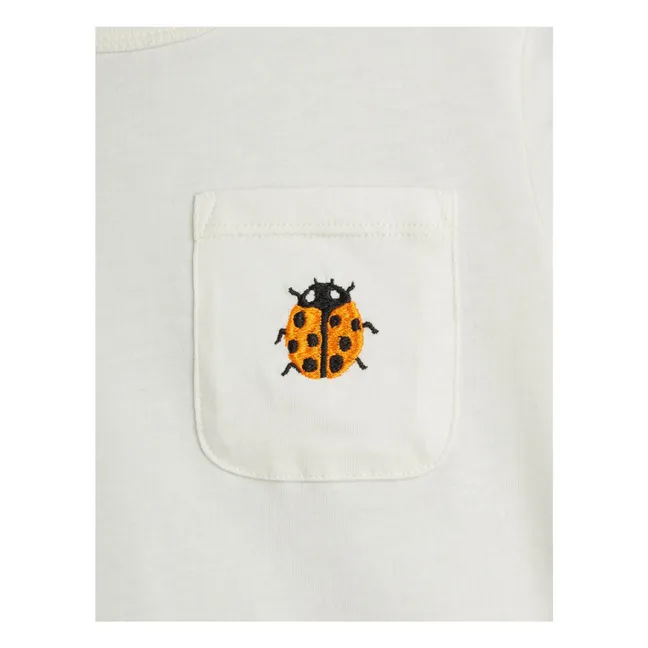 Maglietta Coccinella in cotone biologico | Bianco