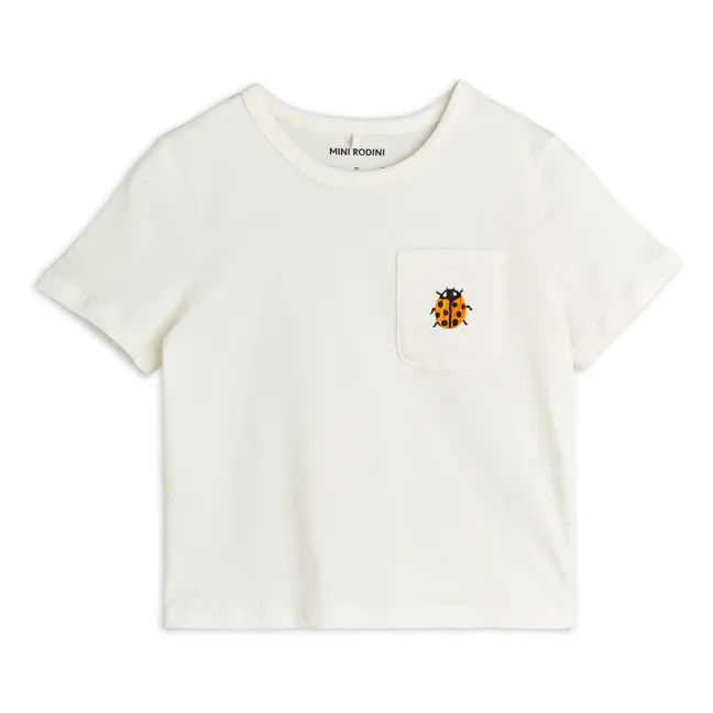 Maglietta Coccinella in cotone biologico | Bianco