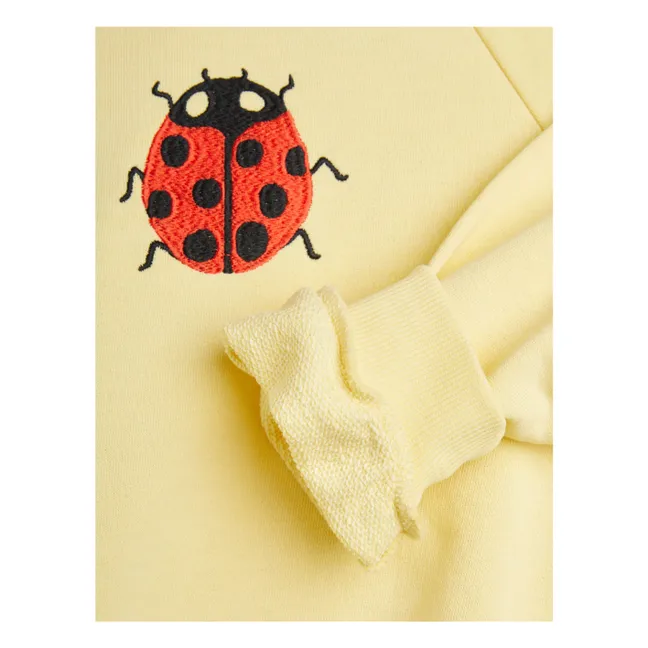 Felpa in cotone biologico Coccinelle | Giallo