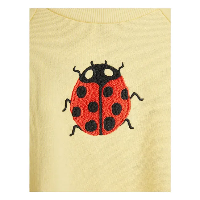 Felpa in cotone biologico Coccinelle | Giallo