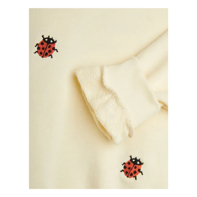 Coccinelles organic cotton sweatshirt | Yellow