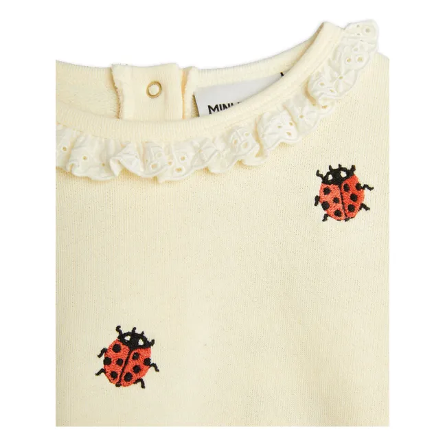 Sudadera mariquita Algodón orgánico | Amarillo