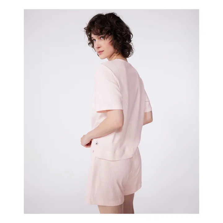 Pyjashort Brownie Coton Bio | Rose- Image produit n°6
