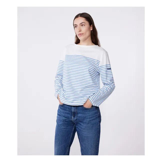 Camiseta de algodón ecológico Babela | Azul