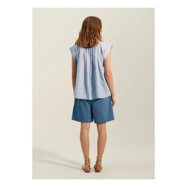 Blouse Sistelo Voile de Coton | Light blue