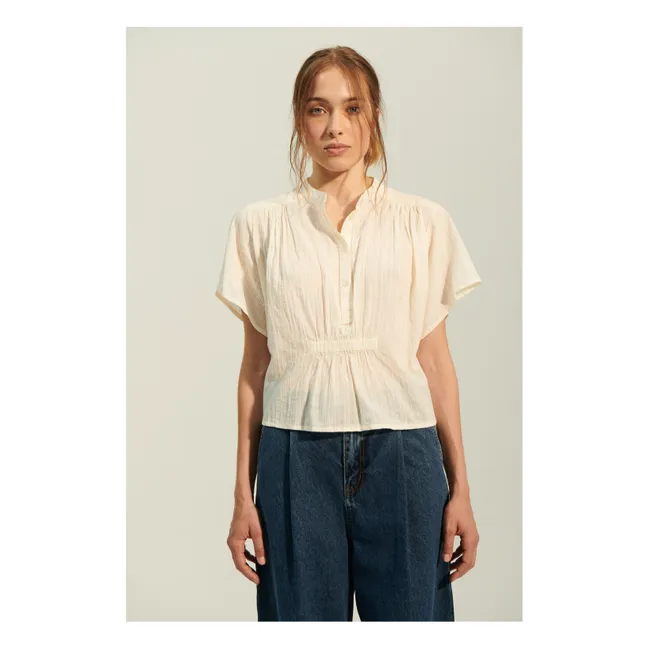 Blouse Patrizia Rayures Dobby | Ecru