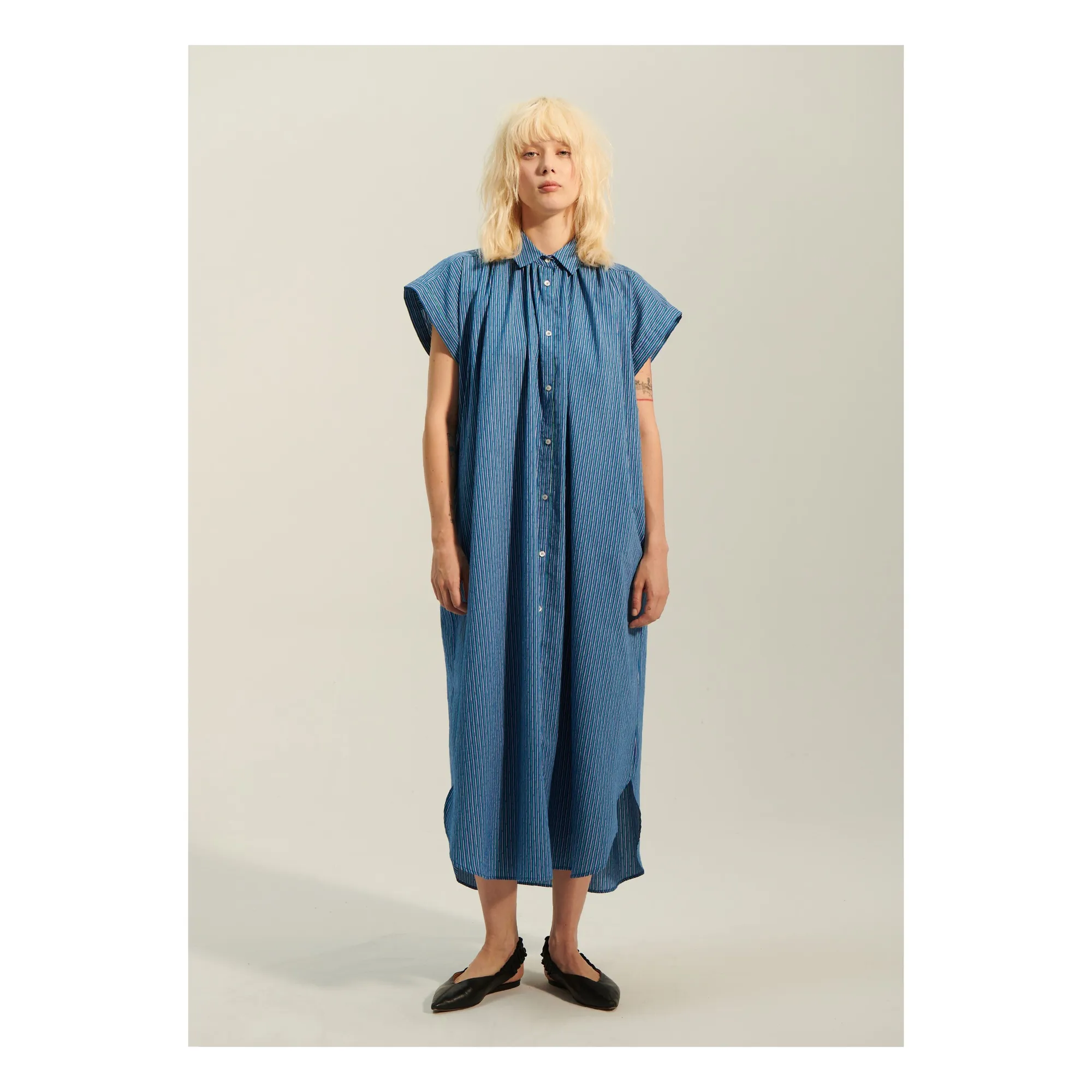 Bellepiece Blue Sardinia Stripes Dress
