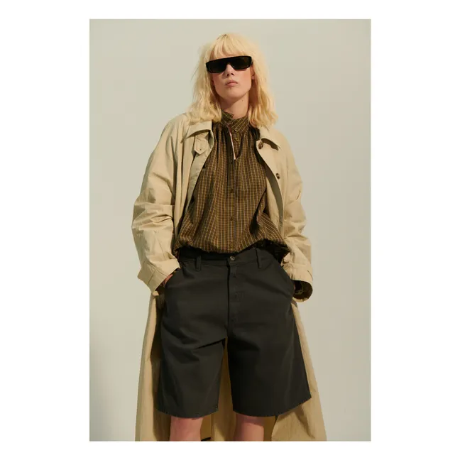 Blouse Paxos Carreaux | Vert kaki