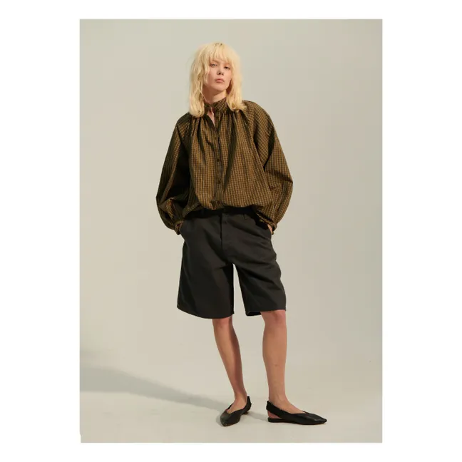 Blouse Paxos Carreaux | Vert kaki