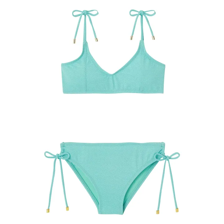 Maillot de Bain 2 Pièces Bahamas Métallisé | Turquoise- Image produit n°0