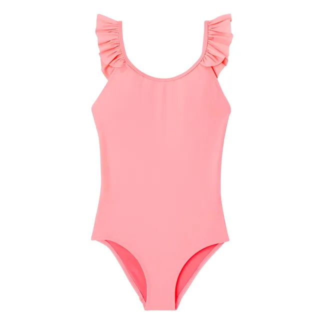 1 Piece Swimsuit Anti-UV Recycled Fibers | Coral