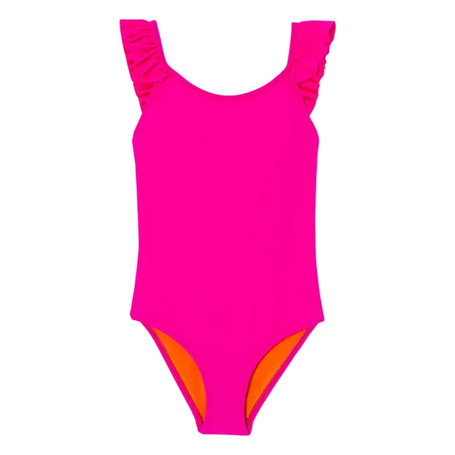 1 Piece Swimsuit Anti-UV Recycled Fibers | Fuchsia