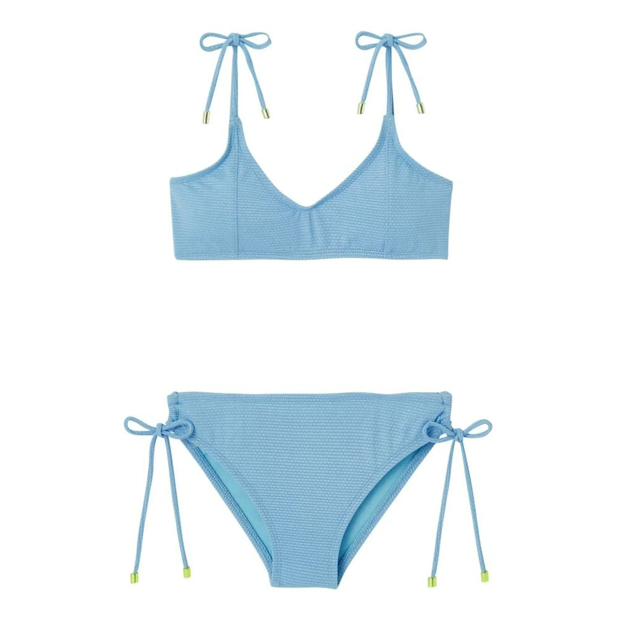 Lison Paris Light Blue Bahamas Metallic 2-Piece Swimsuit