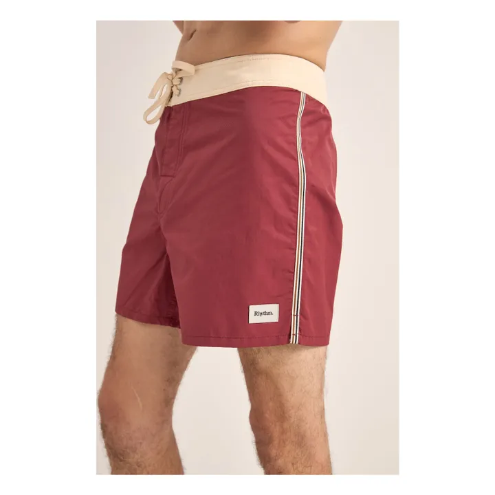 Heritage Badeshorts | Burgunderrot- Produktbild Nr. 3