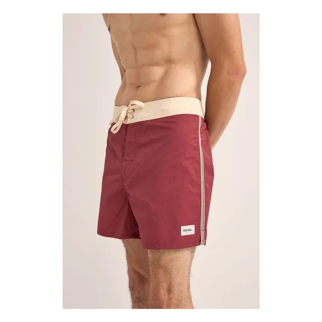 Heritage Badeshorts | Burgunderrot