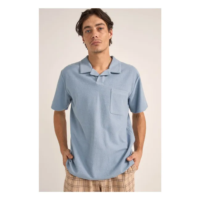 Polo Vintage Eponge | Bleu