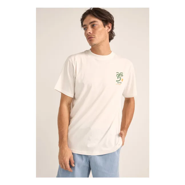 Camiseta de algodón ecológico Trees | Blanco