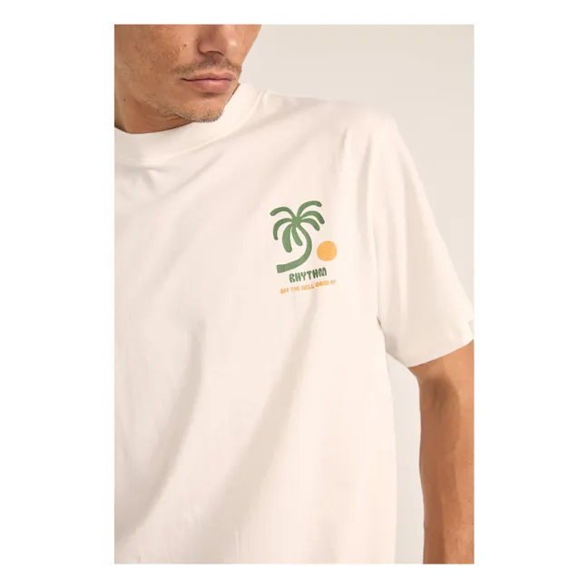 Camiseta de algodón ecológico Trees | Blanco