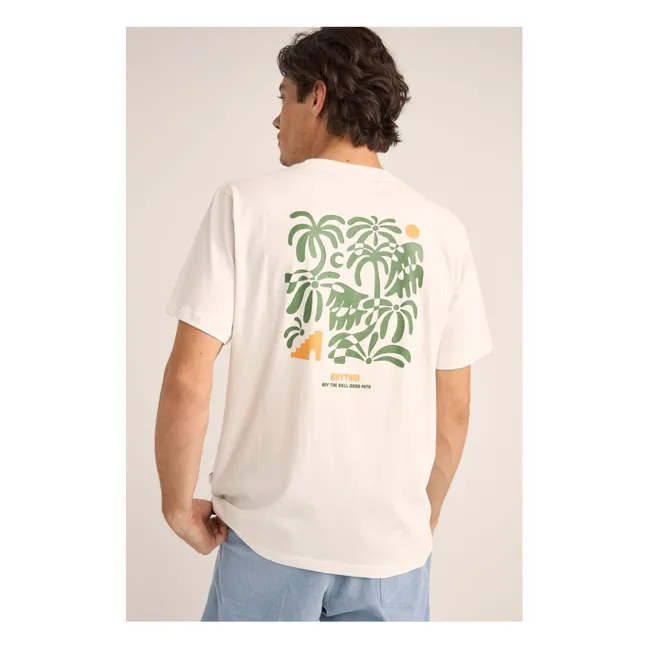Camiseta de algodón ecológico Trees | Blanco