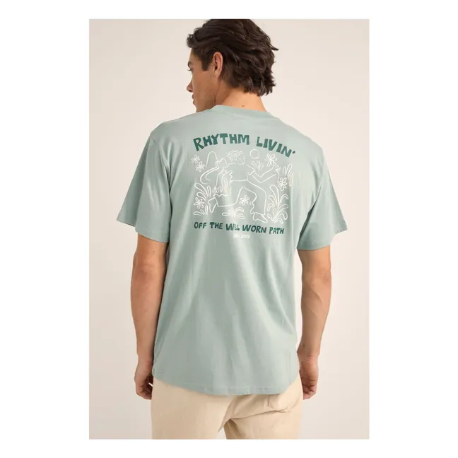 Camiseta Freedom de algodón ecológico | Verde agua
