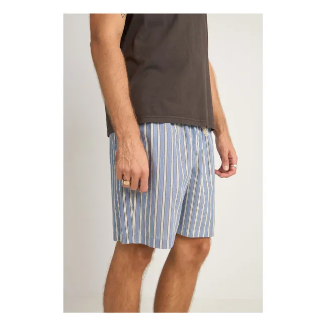 Short Beach Rayures | Bleu